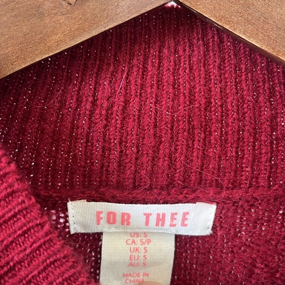 For Thee red sweater dress - Picture 3 of 5